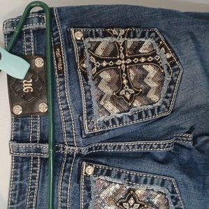 Womens 28 bootcut Miss Me jeans
